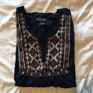 Lucky Brand Embroidered Blouse